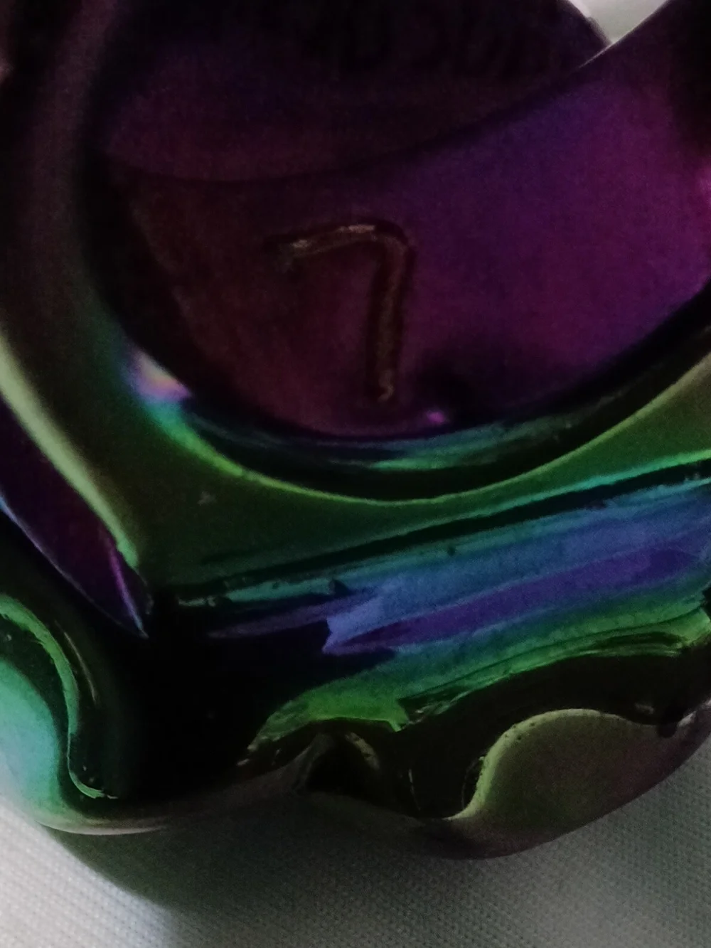 I Luv You stylish iridescent